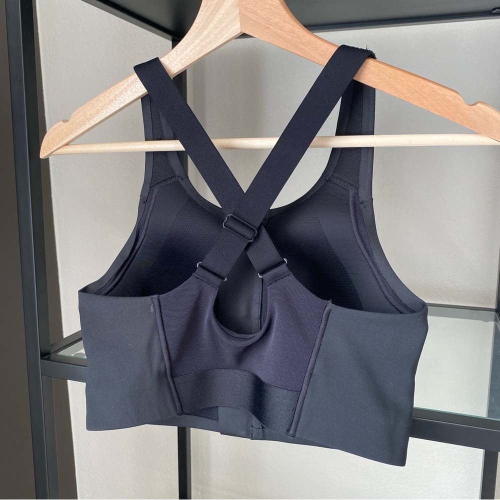Adidas Lightly Padded Zip Sports Bra - Picture 2 of 5